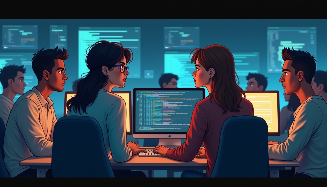 AI 사이드바 스푸핑을 나타내는 웹 브라우저 일러스트