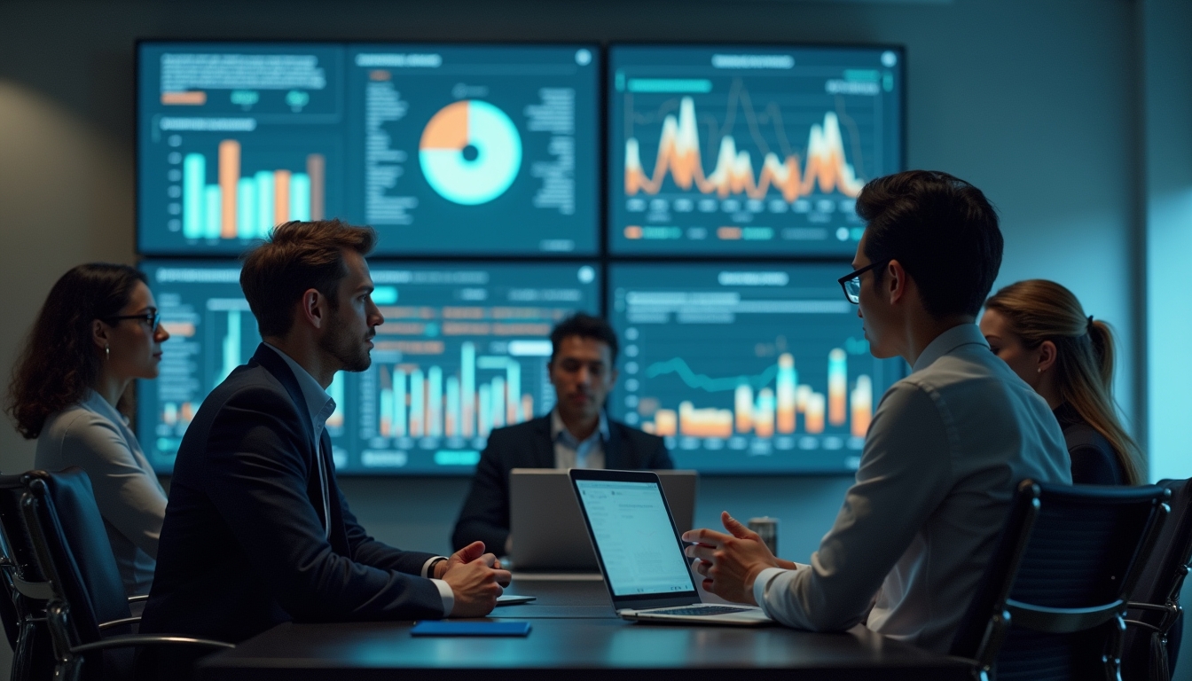 비즈니스 환경에서 데이터를 분석하는 AI 시스템
