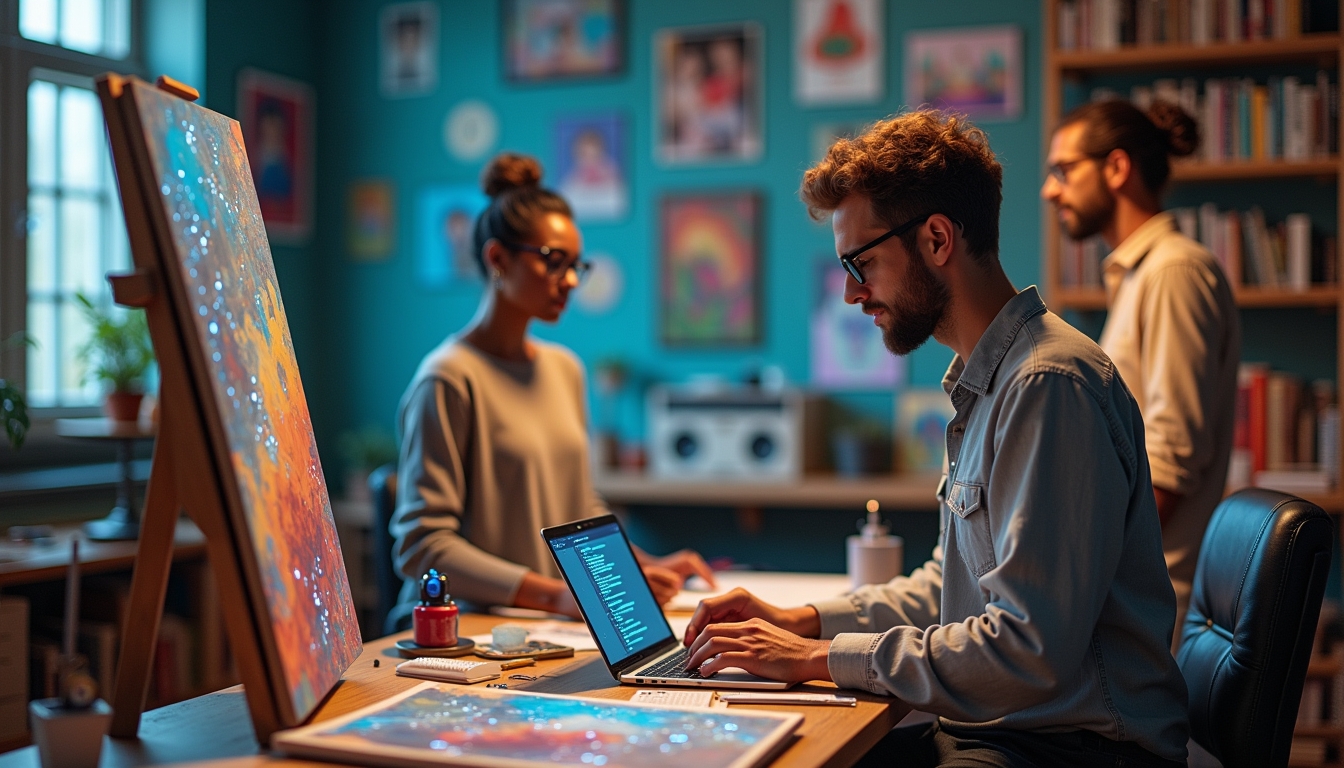 AI가 예술과 콘텐츠를 창조하는 추상적 표현