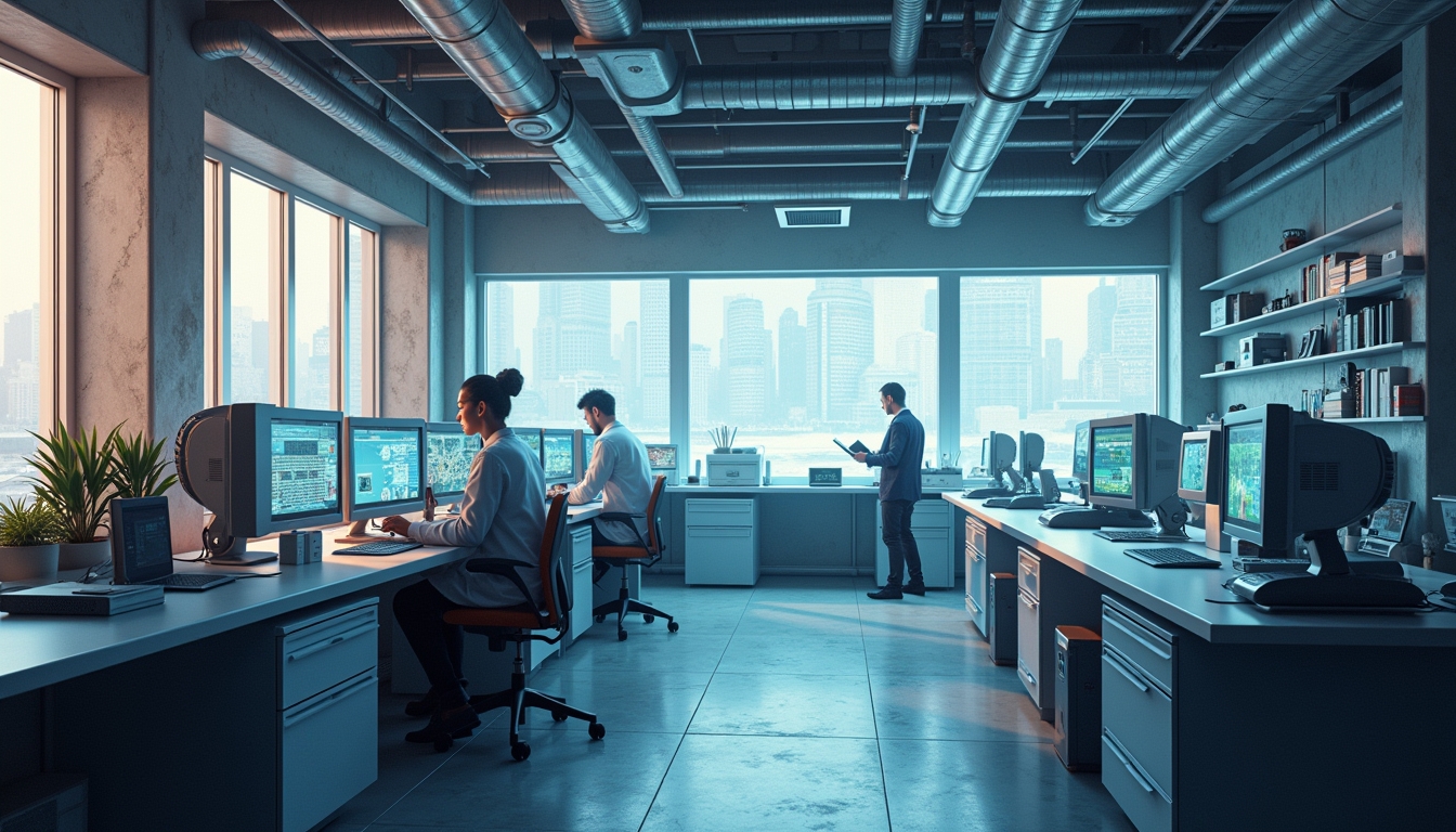 하이테크 실험실 환경에서 오믹스 데이터를 분석하는 다중 에이전트 시스템의 시각화