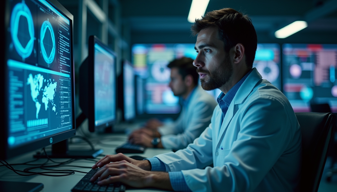 실험실 환경에서 생물의학 데이터를 분석하는 AI 기술