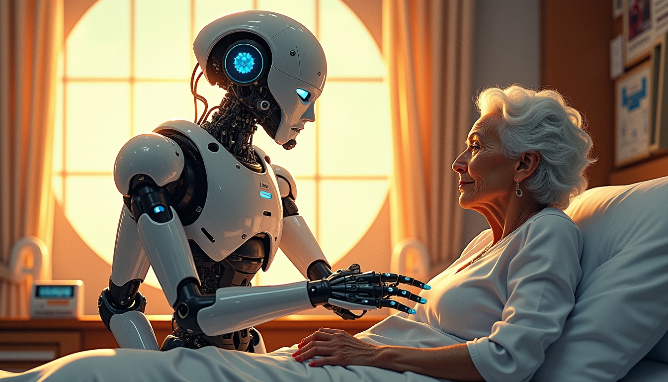 헬스케어 환경에서 노인을 돕는 휴머노이드 로봇