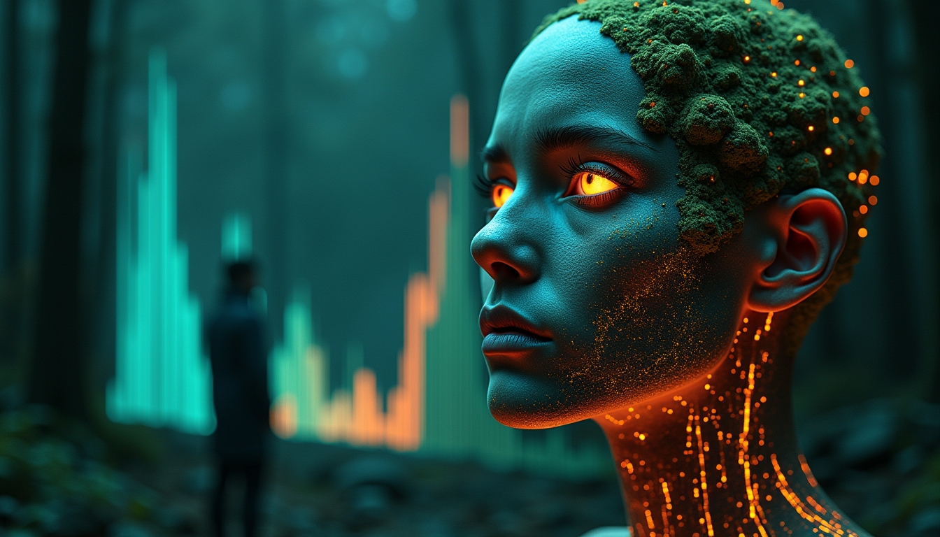 환경에 대한 AI의 생태 발자국을 나타내는 그래프