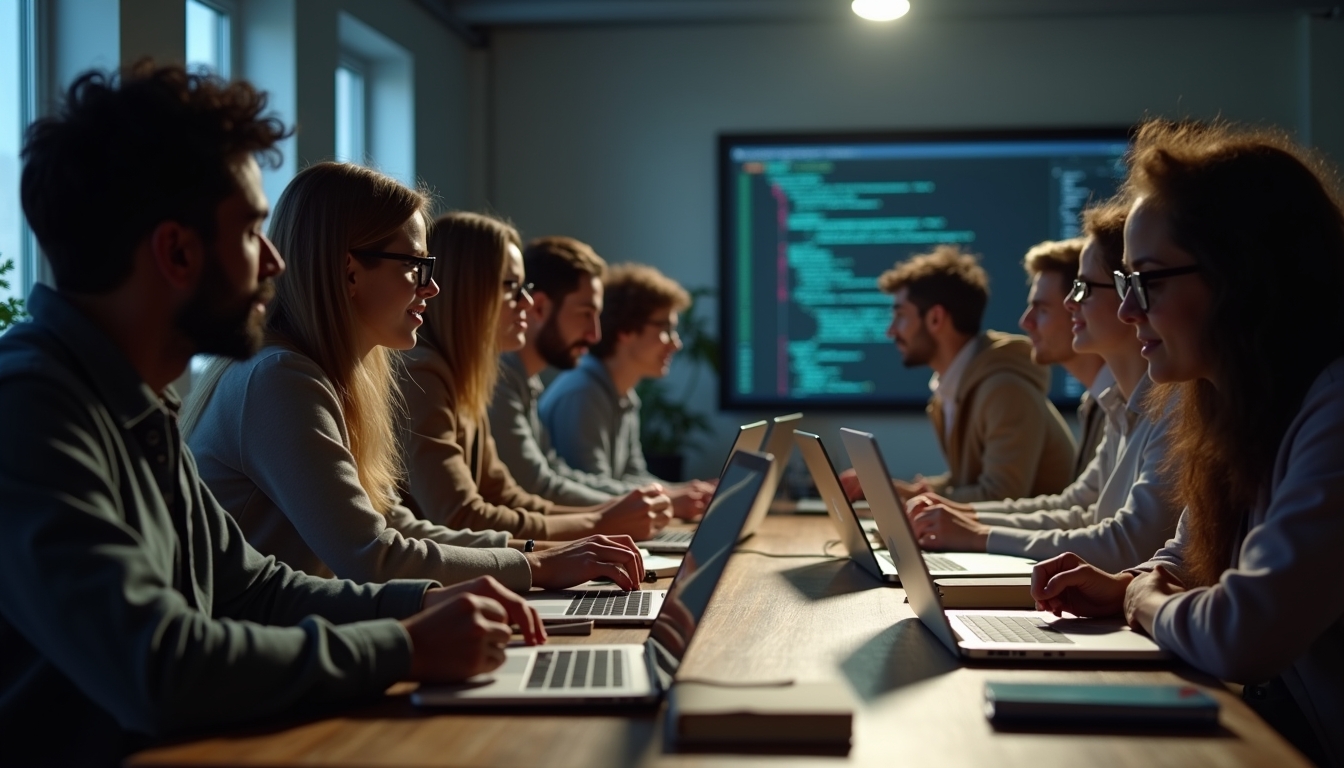 AI 응용 프로그램으로 Python 프로그래밍을 배우는 다양한 사람들