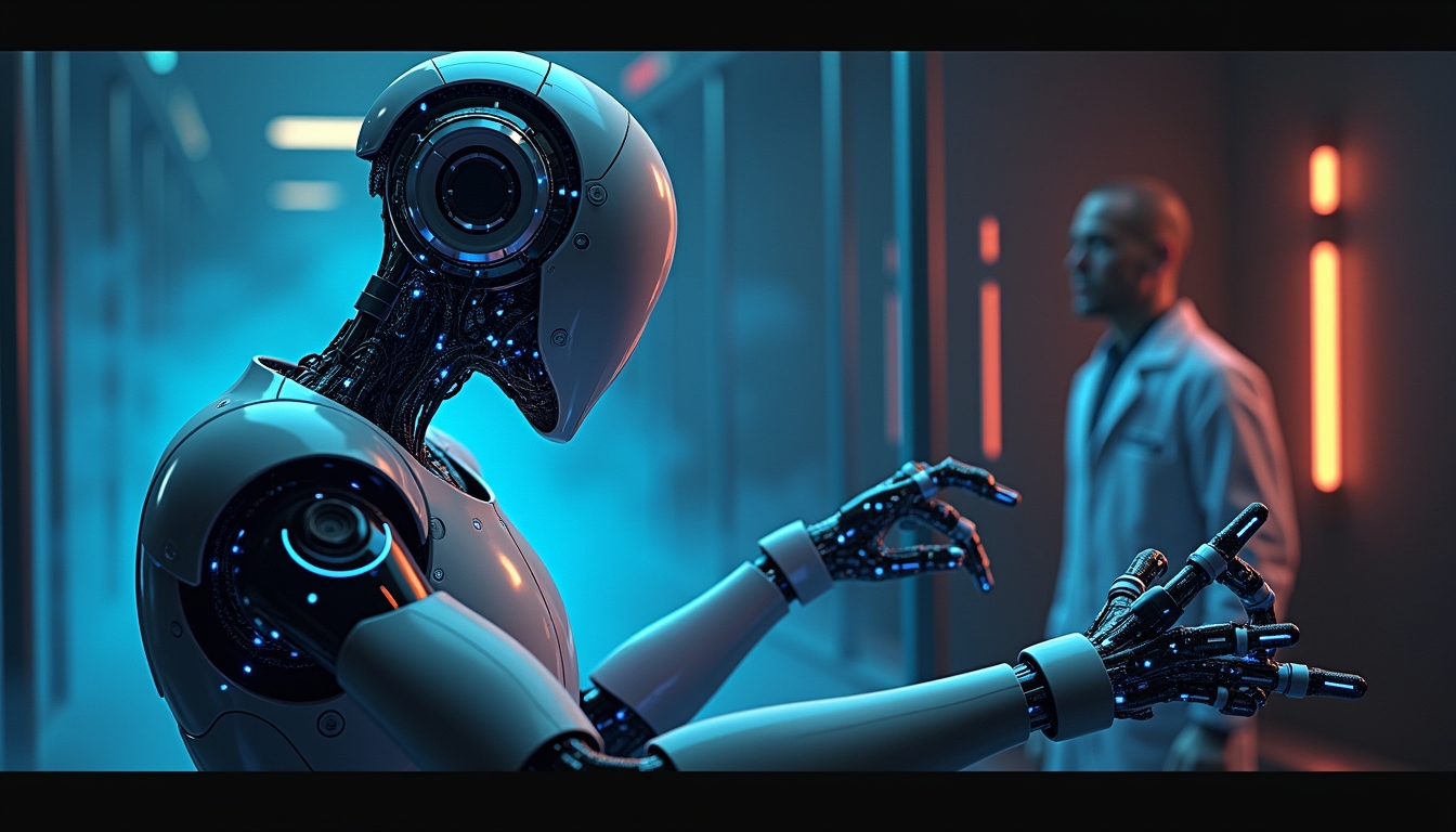 구글 딥마인드 로봇공학의 AI 로봇이 환경과 상호작용하는 모습