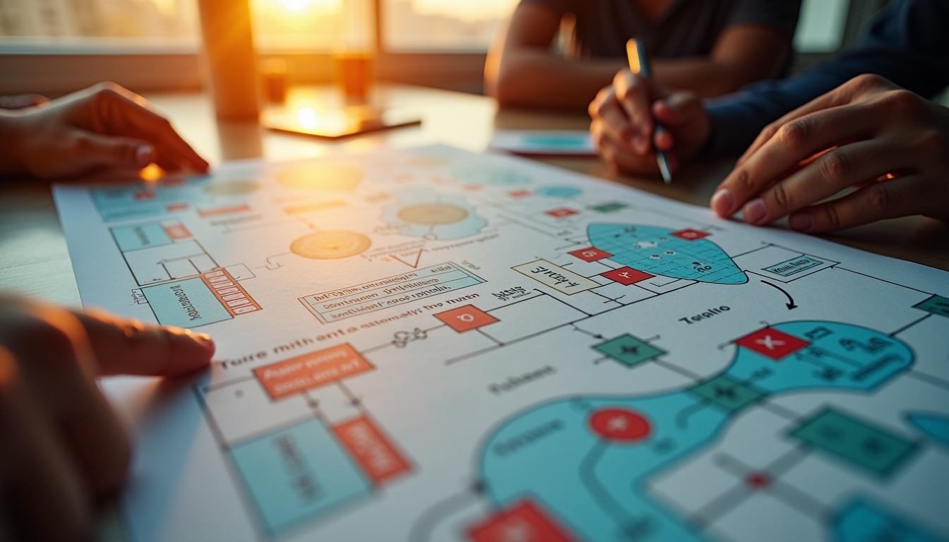 다중 에이전트 시스템에서의 미니 강화 학습 개념을 보여주는 다이어그램