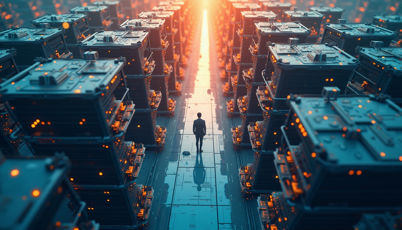 AI 모델이 기억 유지를 위해 계층적 구조를 사용하는 삽화