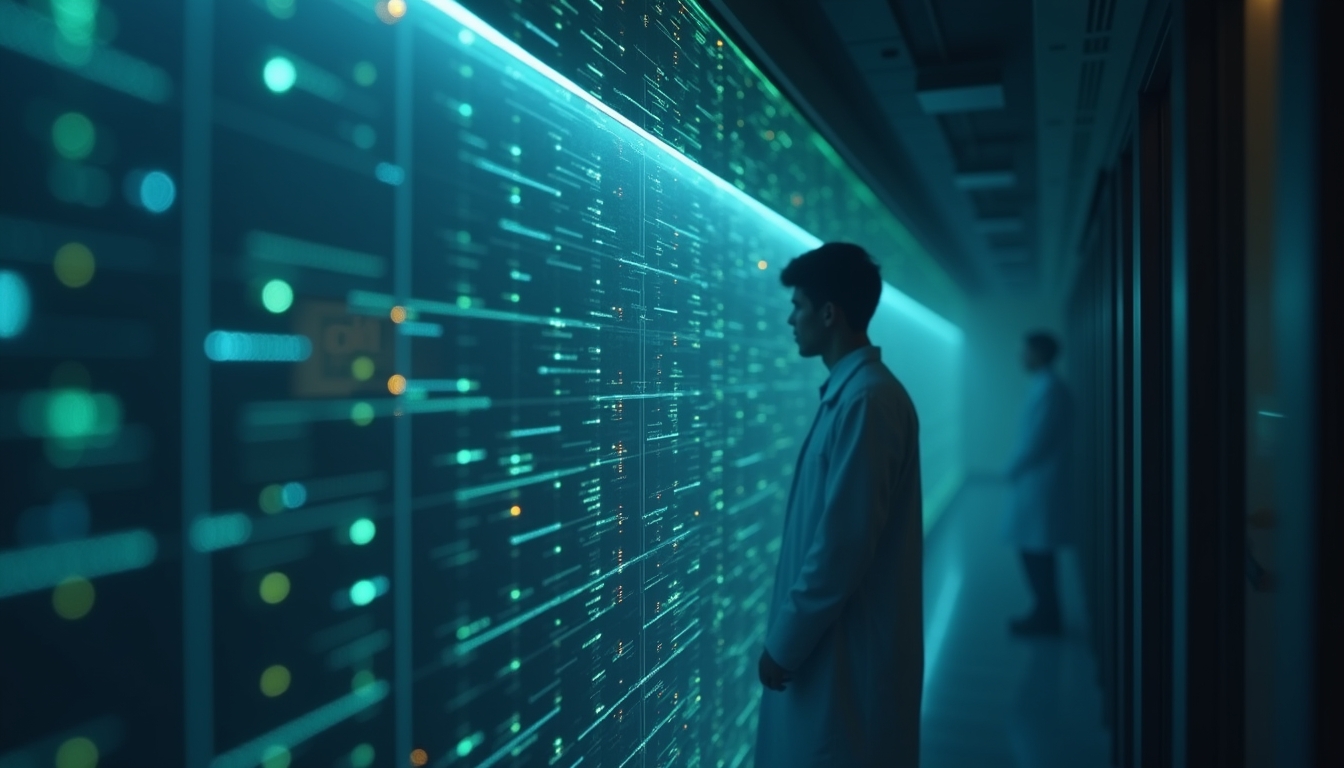 AI 기술로 단백질 구조를 예측하는 AlphaFold AI의 시각화